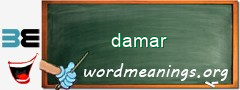 WordMeaning blackboard for damar